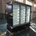 Supermarket Kabinet Freezer Display Pintu Kaca Tegak